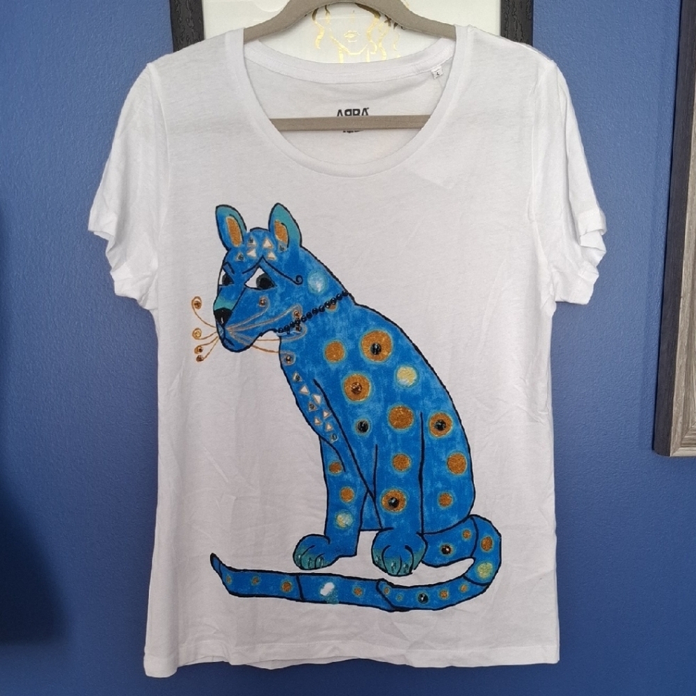 ABBA Blue Cat T-shirt (From The ABBA Museum In Sweden) - Picture 4 of 4